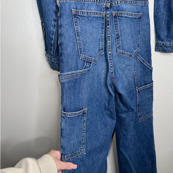 Ulla Johnson The Stevie Demin Jumpsuit Danube Medium Indigo Wash Size P/XS - Picture 9 of 11